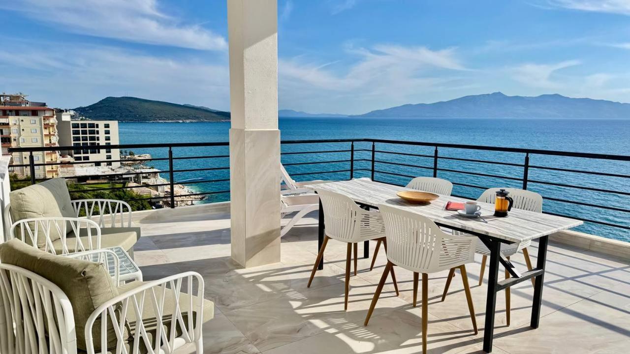 Апартаменты Viola Sea View Penthouse Саранда Экстерьер фото